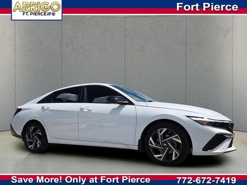 Serenity White 2025 Hyundai ELANTRA Sport