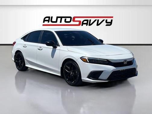 Platinum White Pearl 2024 Honda Civic Sport