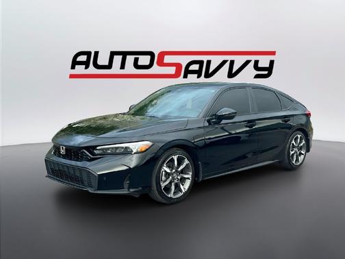 Black 2025 Honda Civic Hybrid Sport Touring