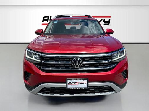 Red Metallic 2021 Volkswagen Atlas 3.6L SEL