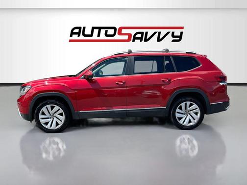 Red Metallic 2021 Volkswagen Atlas 3.6L SEL