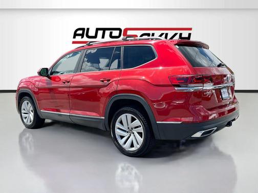 Red Metallic 2021 Volkswagen Atlas 3.6L SEL