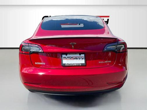 Red Metallic 2022 Tesla Model 3 Performance