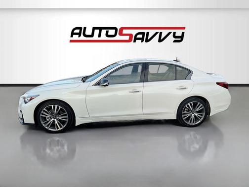 Majestic White 2024 INFINITI Q50 3.0t SENSORY