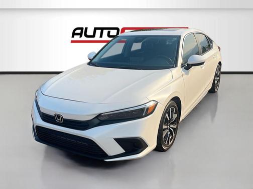 Platinum White Pearl 2023 Honda Civic EX-L