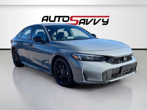 Gray 2026 Honda Civic Hybrid Sport