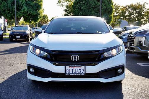 Platinum White Pearl 2019 Honda Civic Sport