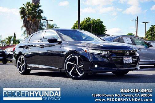 Crystal Black Pearl 2021 Honda Accord Sport 1.5T