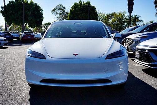 Pearl White Multi-Coat 2025 Tesla Model 3 Long Range