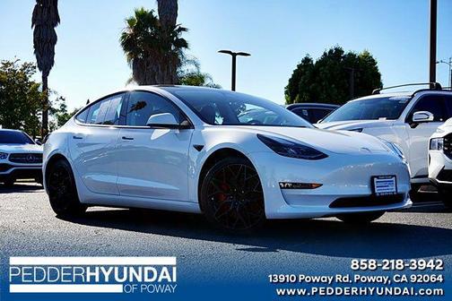 Pearl White Multi-Coat 2023 Tesla Model 3 Performance