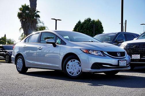 Alabaster Silver Metallic 2015 Honda Civic LX