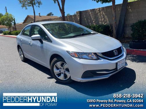 Alabaster Silver Metallic 2015 Honda Civic LX