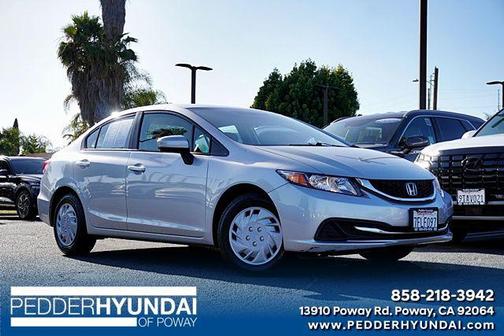 Alabaster Silver Metallic 2015 Honda Civic LX
