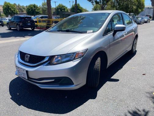 Alabaster Silver Metallic 2015 Honda Civic LX