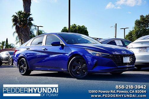 Intense Blue 2021 Hyundai ELANTRA SEL