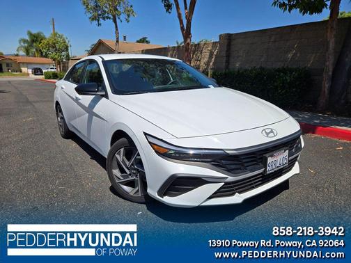 Serenity White 2025 Hyundai ELANTRA HEV SEL Sport