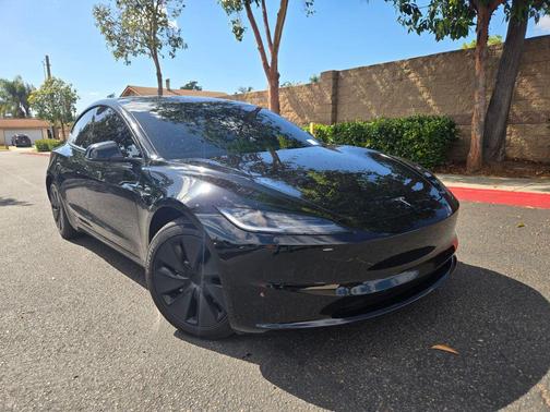 Solid Black 2024 Tesla Model 3 Long Range