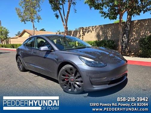 Midnight Silver Metallic 2023 Tesla Model 3 Performance