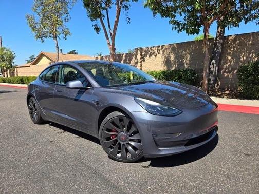 Midnight Silver Metallic 2023 Tesla Model 3 Performance