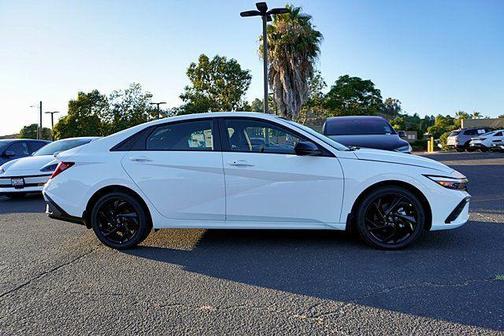 Serenity White 2026 Hyundai ELANTRA HEV SEL Sport