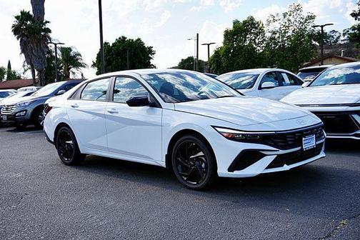 Serenity White 2026 Hyundai ELANTRA HEV SEL Sport