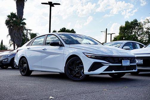 Serenity White 2026 Hyundai ELANTRA HEV SEL Sport