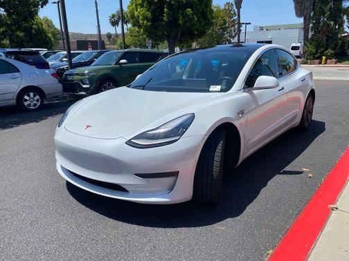 Pearl White Multi-Coat 2019 Tesla Model 3 Long Range