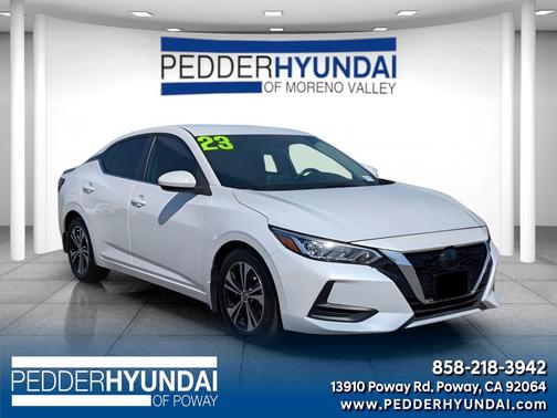 Aspen White Tricoat 2023 Nissan Sentra SV