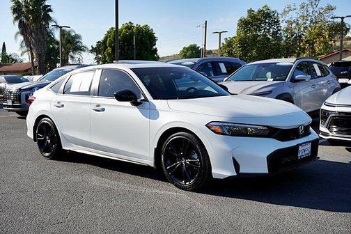 Platinum White Pearl 2025 Honda Civic Si Base