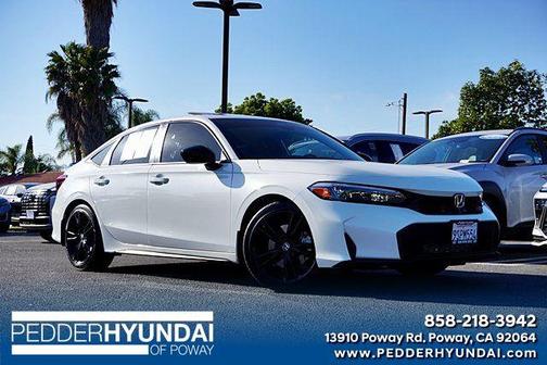 Platinum White Pearl 2025 Honda Civic Si Base