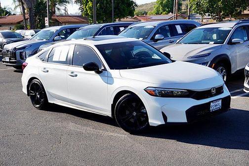 Platinum White Pearl 2025 Honda Civic Si Base