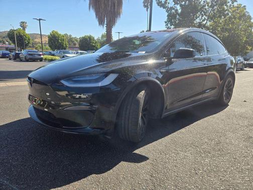 Solid Black 2022 Tesla Model X Plaid Tri Motor All-Wheel Drive