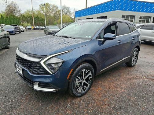 Blue 2023 Kia Sportage Hybrid EX