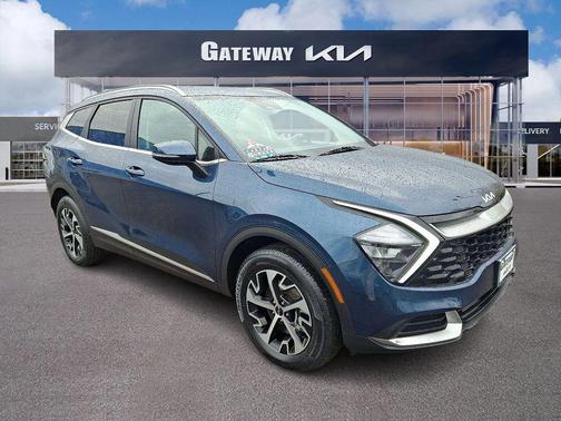 Blue 2023 Kia Sportage Hybrid EX