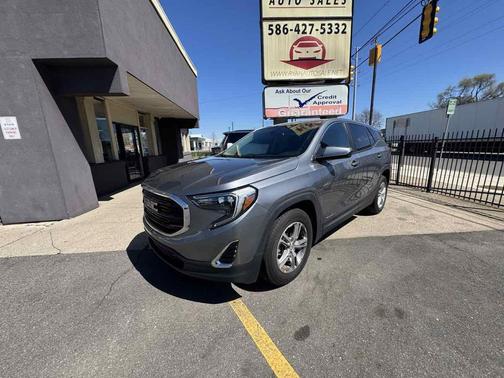 Satin Steel Metallic 2021 GMC Terrain SLE