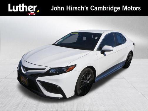 Super White 2021 Toyota Camry SE Nightshade
