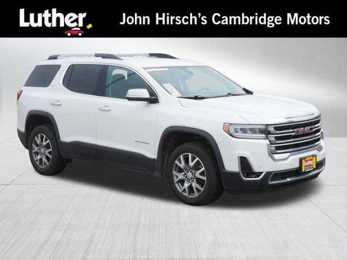 White Frost Tri-Coat 2021 GMC Acadia SLT