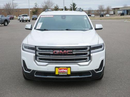 White Frost Tri-Coat 2021 GMC Acadia SLT