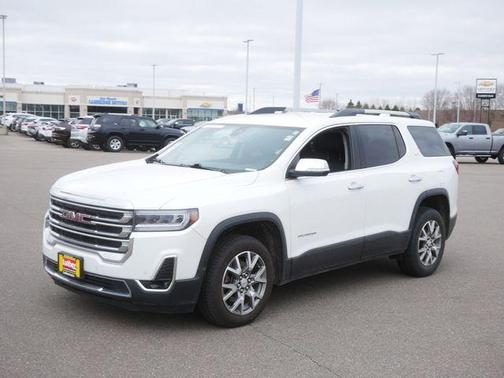 White Frost Tri-Coat 2021 GMC Acadia SLT