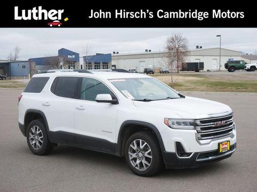 White Frost Tri-Coat 2021 GMC Acadia SLT