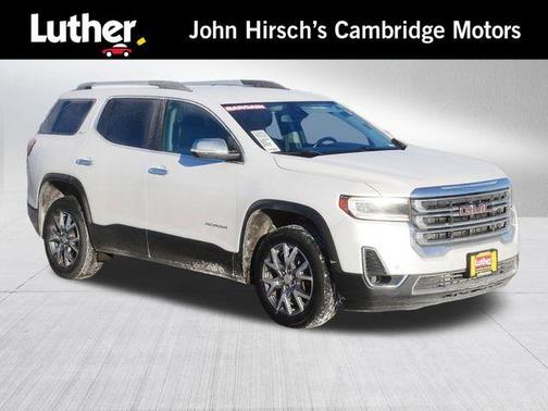 White Frost Tri-Coat 2021 GMC Acadia SLT