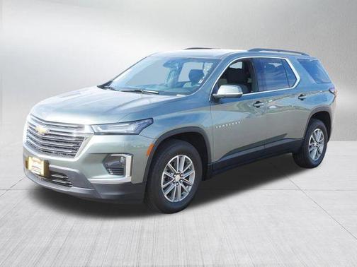 Silver Sage Metallic 2023 Chevrolet Traverse LT Cloth