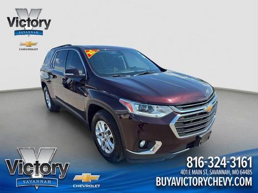 Black Cherry Metallic 2021 Chevrolet Traverse LT Cloth