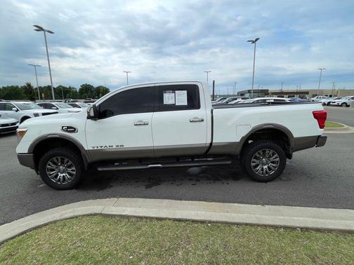 Pearl White 2019 Nissan Titan XD Platinum Reserve