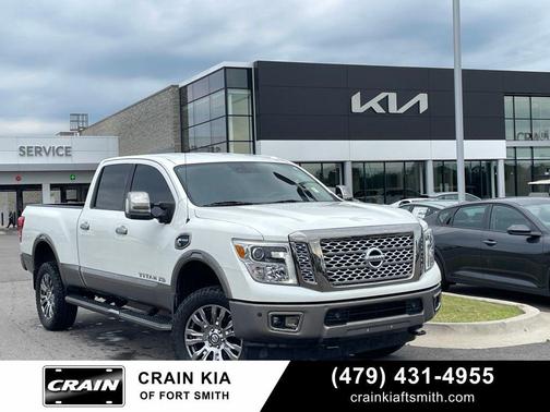 Pearl White 2019 Nissan Titan XD Platinum Reserve