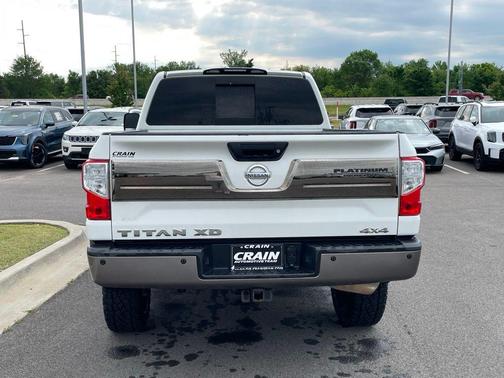 Pearl White 2019 Nissan Titan XD Platinum Reserve