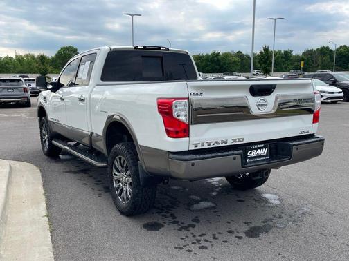 Pearl White 2019 Nissan Titan XD Platinum Reserve