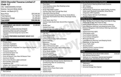 2024 Chevrolet Traverse LT Cloth