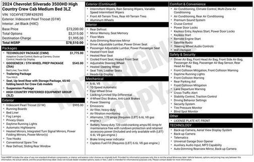 2024 Chevrolet Silverado 3500 High Country