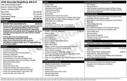 2025 Chevrolet BrightDrop 400 